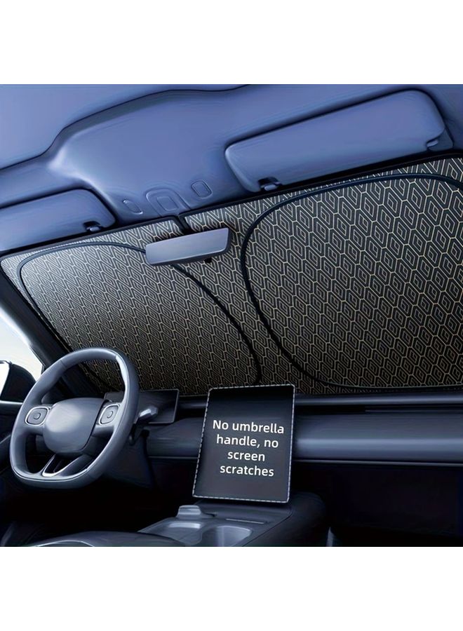 Universal Fit Titanium Alloy Car Sunshade 4 Layer UV Protection Heat Insulation 1pc - Image 5